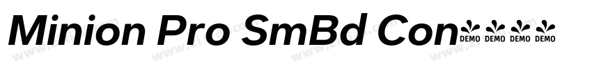 Minion Pro SmBd Con字体转换